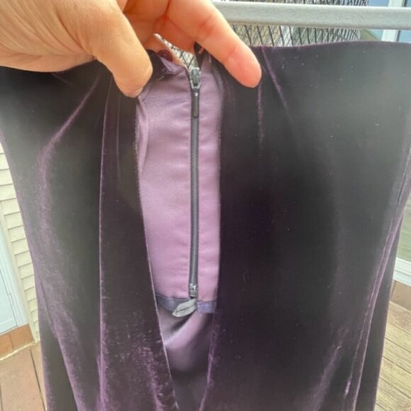 Emporio Armani NWOT Women's Strapless Purple Velvet Mini Dress Party EUR 36 US 6 - Picture 12 of 15